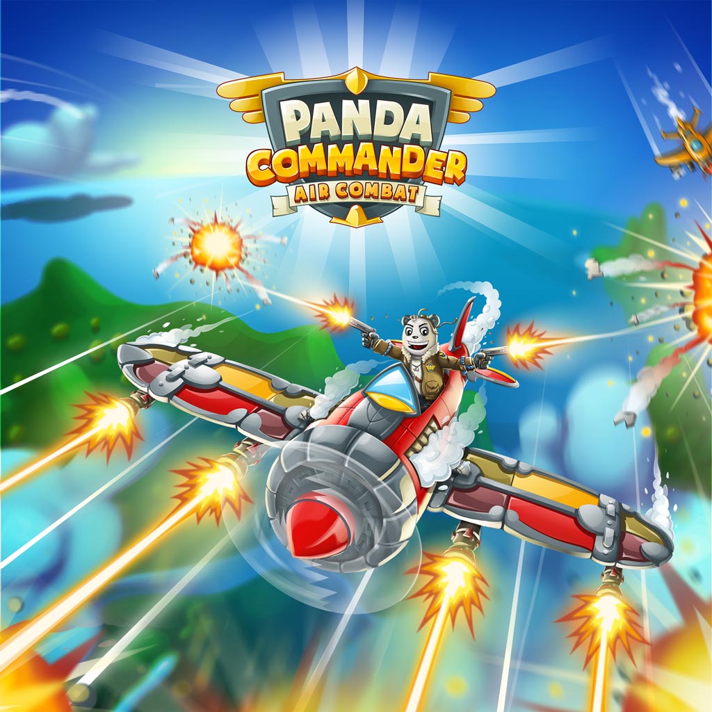 Original Panda Commander game cover featuring its panda pilot and plane